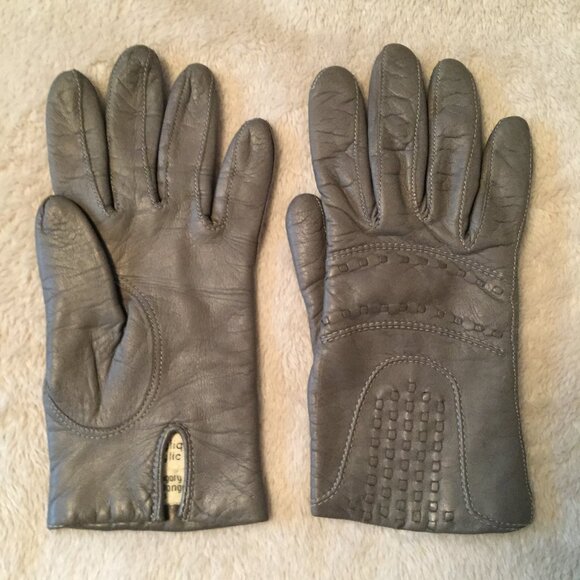 Genuine Leather gloves sz 6.5 - Picture 2 of 9